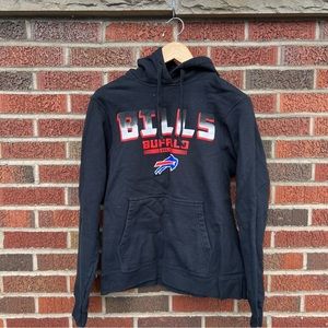 Starter Buffalo Bills Black Red and Blue Pullover Hoodie